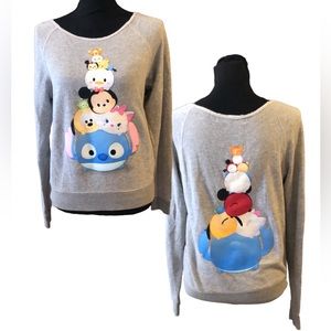 DISNEY STORE BABY DISNEY CHARACTERS SWEATSHIRT GRAY MULTI SIZE MEDIUM